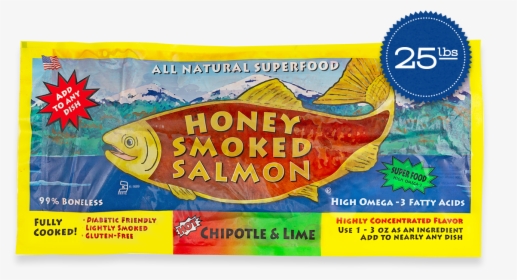 Single Chipotle & Lime Smoked Salmon Fillet 25lbs - Bony-fish, HD Png Download, Transparent PNG