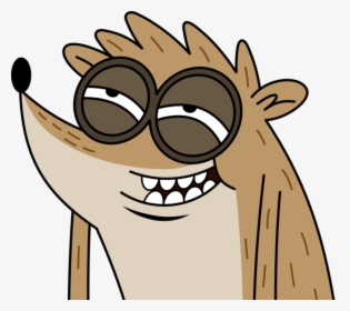 Rigby Laughing - Rigby Regular Show Sticker, HD Png Download, Transparent PNG