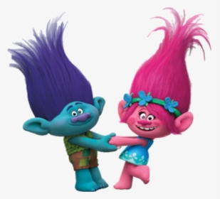 #trolls #poppy #branch #love - Poppy And Branch Troll, HD Png Download, Transparent PNG