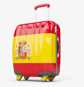 Suitcase With Flag - Moroccan Flag Suitcase, HD Png Download, Transparent PNG