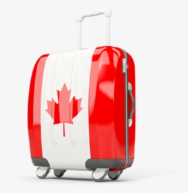 Suitcase With Flag - Canada Suitcase Png, Transparent Png, Transparent PNG