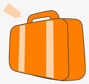 Evacuee Panda Free Images - Orange Suitcase Clipart, HD Png Download, Transparent PNG