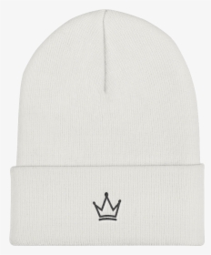 Black Crown Cuffed Beanie - Beanie, HD Png Download, Transparent PNG