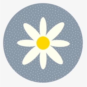 Daisy Polka Dot Circle Blue Svg Clip Arts - Daisy And Polka Dots, HD Png Download, Transparent PNG