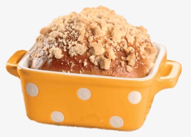 Sweet Bread In Yellow Polka Dot Pot - Cobbler, HD Png Download, Transparent PNG