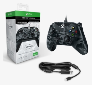 Pdp Wired Controller - Xbox One Controller Black Camo, HD Png Download, Transparent PNG