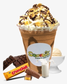 Crunchie Milkshake - Chocolate Bar Milkshake Png, Transparent Png, Transparent PNG