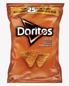 Doritos Zesty Cheese Tortilla Chips 48/45 G - Corn Chips Doritos, HD Png Download, Transparent PNG