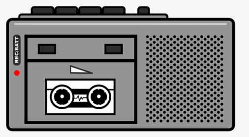 Voice Recorder, Cassette Recorder, Recorder, Tape - Modern Tape Recorder Clipart, HD Png Download, Transparent PNG