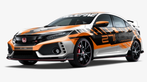 27won Vehicle Wrap Mockup 2017 Civic Type R Front - 2019 Civic Type R Colors, HD Png Download, Transparent PNG