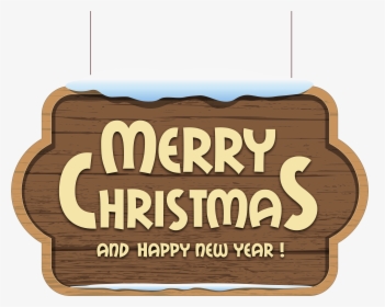 Merry Christmas Wooden Sign Png Clipart Image Gallery - Merry Christmas Sign Clipart, Transparent Png, Transparent PNG