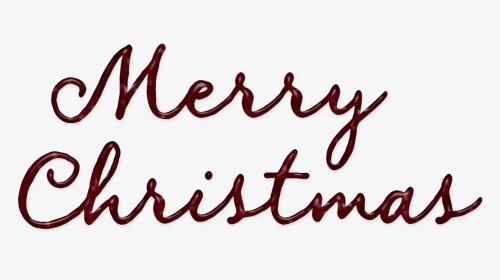 Merry Christmas Writing With Transparent Background, HD Png Download, Transparent PNG