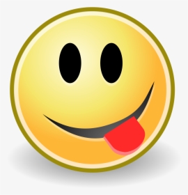 Smiley Tongue Face Emoji Png - Smiley With A Tongue, Transparent Png, Transparent PNG