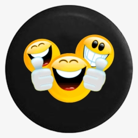 Smiling Emoji Party Friends Jeep Camper Spare Tire - Feliz Sabado Con Caritas, HD Png Download, Transparent PNG