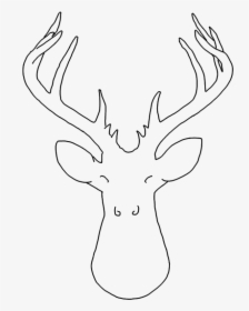 Clip Art Deer Head Outline - Elk, HD Png Download, Transparent PNG