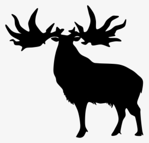 Reindeer Head Silhouette Png - Portable Network Graphics, Transparent Png, Transparent PNG
