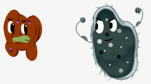 Cancer Fighting Mirror News - Cartoon Bacteria With Muscles, HD Png Download, Transparent PNG