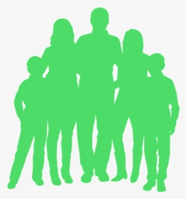 Silhouette Family Of 5, HD Png Download, Transparent PNG