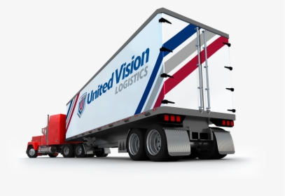 Uvl Model Truck Mock-up Back View Red - 18 Wheeler Back View, HD Png Download, Transparent PNG