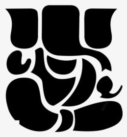 Lord Ganesh Png Transparent Images - Ganpati Clipart Black And White, Png Download, Transparent PNG