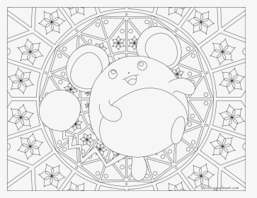Marill Coloring Pages - Pokemon Coloring Pages Dragonite, HD Png Download, Transparent PNG