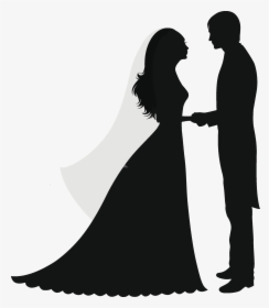 Wedding Invitation Silhouette Marriage Couple - Wedding Silhouette No Background, HD Png Download, Transparent PNG