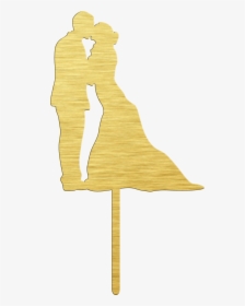 Couple Cake Topper Gold, HD Png Download, Transparent PNG