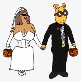 Transparent Wedding Couple Cartoon Png - Arthur And Francine Wedding, Png Download, Transparent PNG