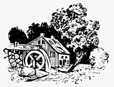 Water Mill Clipground Watermill - Clipart Water Mill Logo, HD Png Download, Transparent PNG