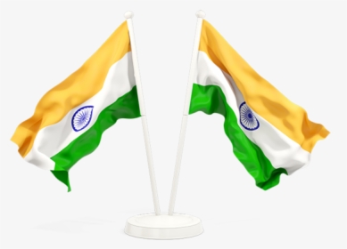 Two Waving Flags - India Sri Lanka Flag, HD Png Download, Transparent PNG