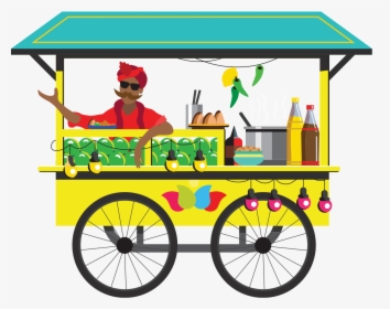 Food Cart - Indian Street Food Cart, HD Png Download, Transparent PNG