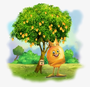 Mango Png Transparent Image - Mango Tree Images Cartoon, Png Download, Transparent PNG