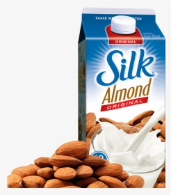 Silk Almond Milk Unsweetened, HD Png Download, Transparent PNG