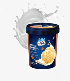 Badam Carnival - Vadilal Quick Treat Ice Cream Vanilla, HD Png Download, Transparent PNG