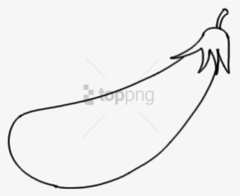 Free Png Brinjal Picture For Drawing Png Image With - Brinjal Black & White, Transparent Png, Transparent PNG