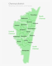 Chennai District Taluk Map, HD Png Download, Transparent PNG