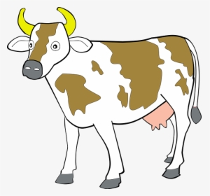 Farm Animal Art - Clip Art Of Cow, HD Png Download, Transparent PNG