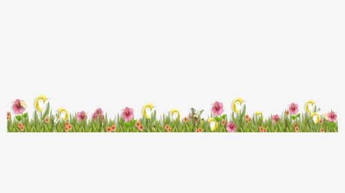 Background Grass And Flowers Clipart, HD Png Download, Transparent PNG