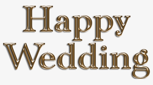 Happy Wedding Png - Calligraphy, Transparent Png, Transparent PNG
