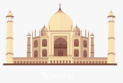 Taj Mahal Illustration Vector, HD Png Download, Transparent PNG