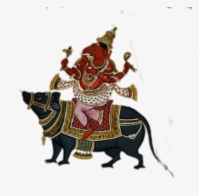 Ganesha Riding A Rat, HD Png Download, Transparent PNG