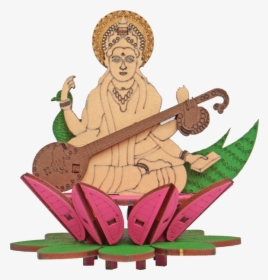 Saraswati , Png Download - Illustration, Transparent Png, Transparent PNG