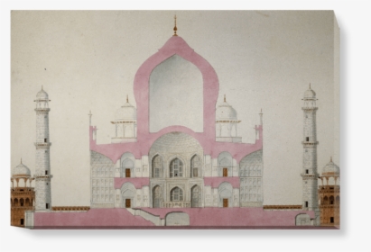 Taj Mahal Section Drawing, HD Png Download, Transparent PNG