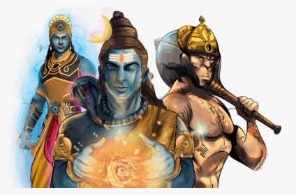 Lord Shiva And Hanuman - Religion, HD Png Download, Transparent PNG
