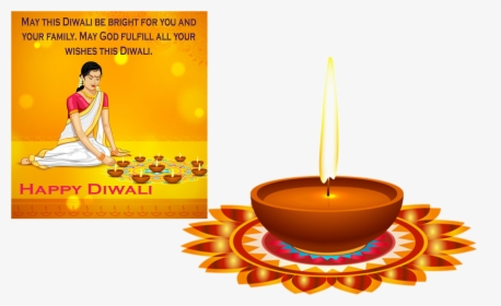 Deepavali Wishes Png Free Background - Diwali, Transparent Png, Transparent PNG