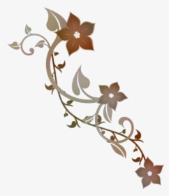Swirly Flowers Png Transparent Images - Flower Graphics Swirl Hd, Png Download, Transparent PNG