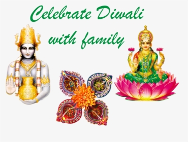 Deepavali Stickers For Whatsapp Free - Lakshmi Transparent Background, HD Png Download, Transparent PNG