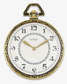 Audemars Piguet Pocket Watch Retailed By Gübelin - Half Past 6 Clock, HD Png Download, Transparent PNG
