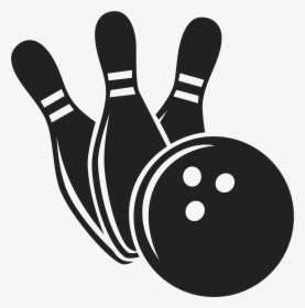 Bowling Pin Strike Bowling Balls Sport - Bowling Ball And Pins Svg, HD Png Download, Transparent PNG