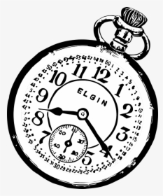 Pocket Watch, Watch, Clock, Time, Vector Image, Retro - Pocket Watch Open Clipart, HD Png Download, Transparent PNG